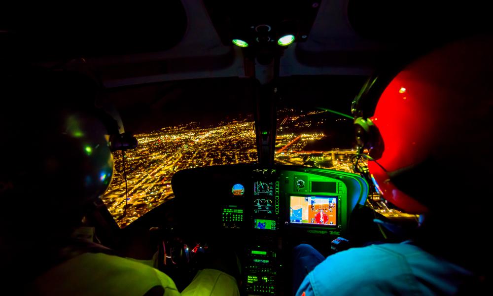 Topflight night vision helicopter training