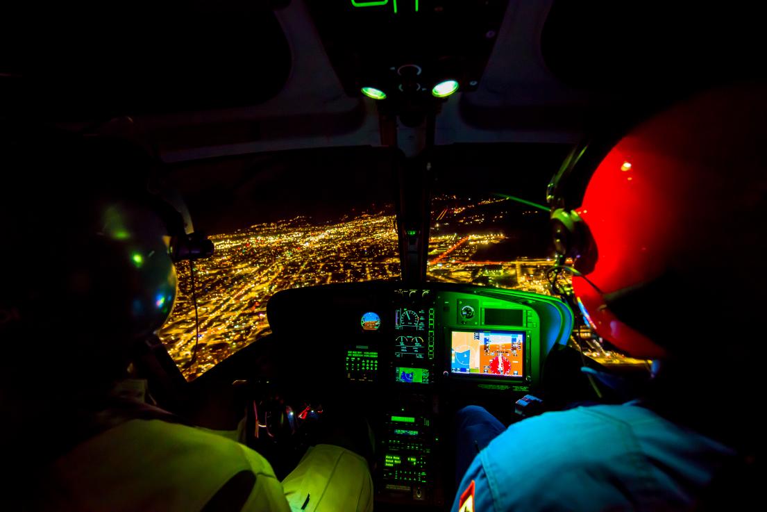 Topflight night vision helicopter training