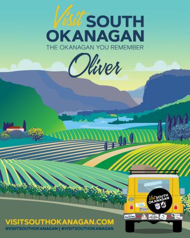Visit South Okanagan poster - Oliver