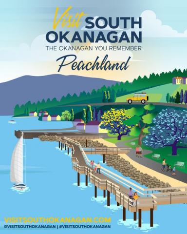 Visit South Okanagan poster - Peachland