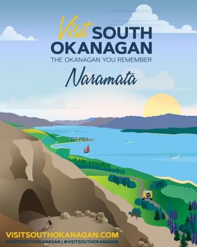 Visit South Okanagan poster - Naramata
