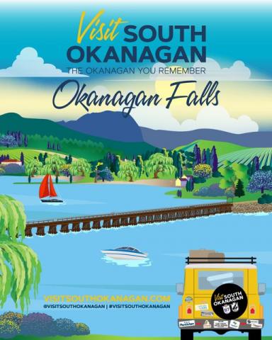 Visit South Okanagan poster - OK Falls