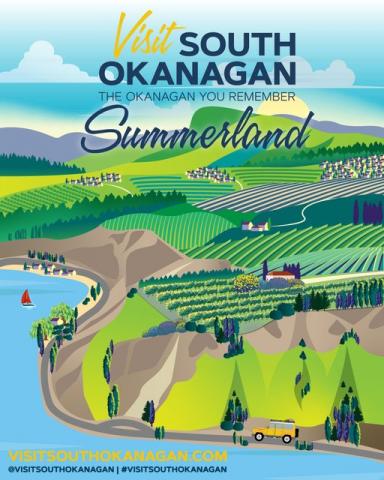 Visit South Okanagan poster - Summerland